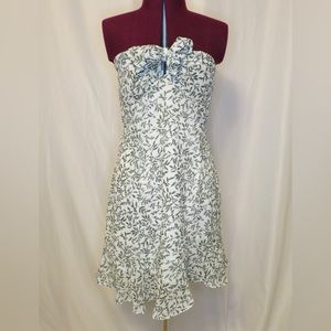 Strapless Front Tie Dress
